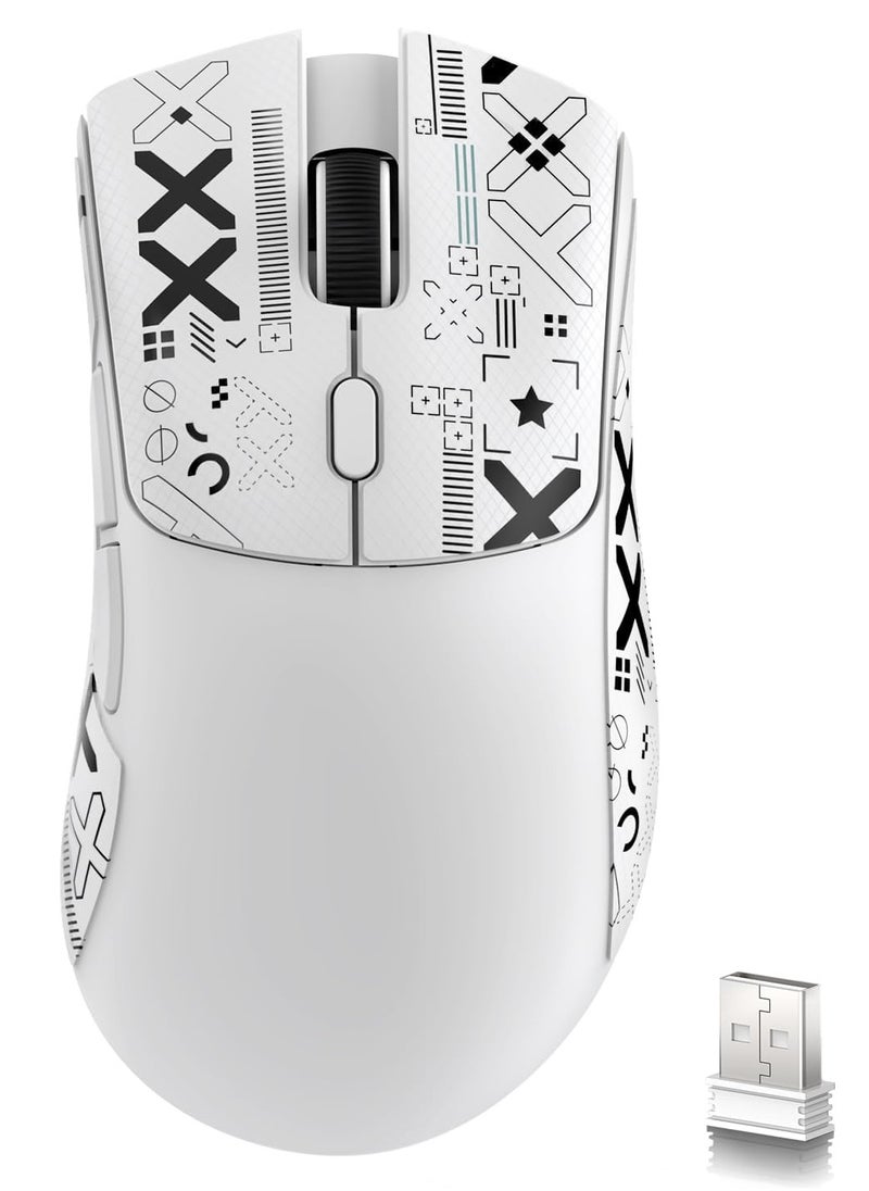 Attack Shark - R1 Wireless Gaming Mouse,Tri-Mode Connection (2.4G/Wired/BT5.2),55g Lightweight,18K DPI Optical Sensor,HUYU 20 Million Key Life,Ergonomic Design,for PC/Laptop/Win/Mac - Image 1