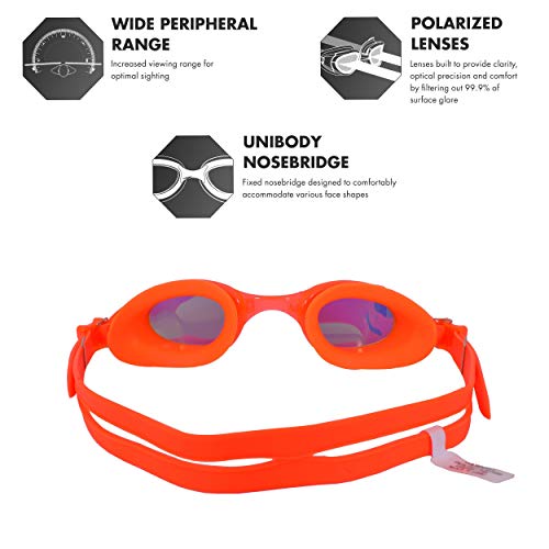 TYR Blend Special Ops 2.0 Junior Polarized Goggles (Gold-Orange) - Image 3