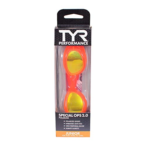 TYR Blend Special Ops 2.0 Junior Polarized Goggles (Gold-Orange) - Image 4
