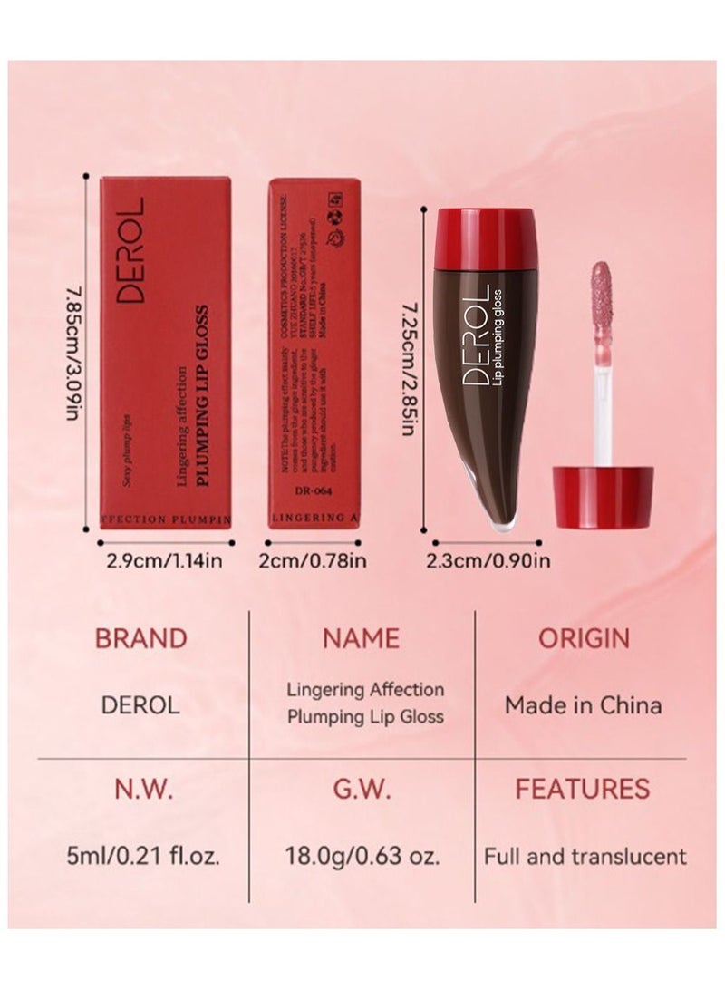 DEROL Lingering Affection Plumping Lip Gloss 05# Fall In Love - Image 5