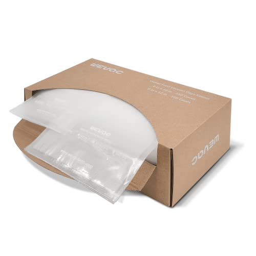 Wevac 6''x10'' & 8''x12'' 300 Count Food Vacuum Sealer Bags Keeper, PreCut Quart, Ideal for Food Saver, BPA Free, Commercial Grade, Great for storage, meal prep and Sous Vide - Image 4