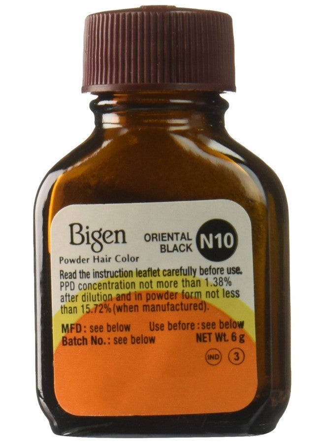 Bigen Powder Hair Color, Oriental Black, 0.21 Ounce, 6 Count - Image 2