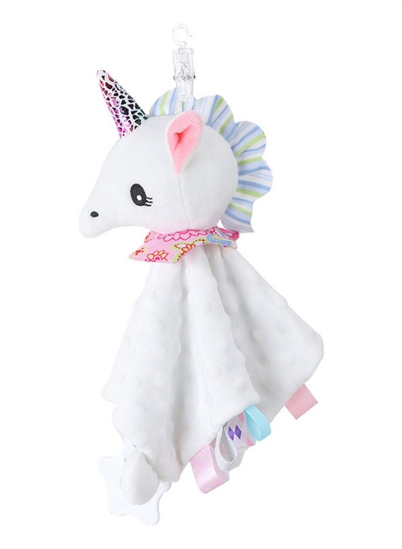 Loquat Baby Cute Cartoon Animal Holding Doll Baby Toy with Doll Comfort Scarf 28*28cm - Image 1