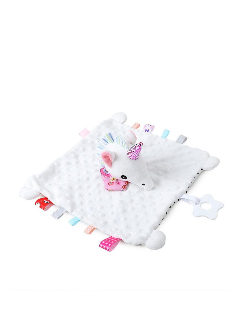 Loquat Baby Cute Cartoon Animal Holding Doll Baby Toy with Doll Comfort Scarf 28*28cm - Image 3