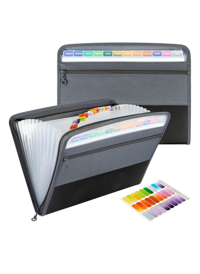 Generic Expanding File Folders, 13-Layer Document Folders, Waterproof and Wear-Resistant, Perfect for Office and Travel Use  - Image 1