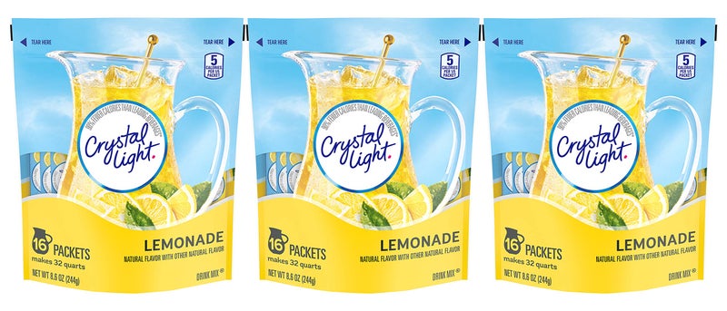 Crystal Light Lemonade Drink Mix  86 oz  16 ct  3 pk Packaging May Vary - Image 3