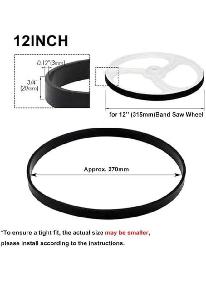 Band Saw Rubber Tires For 12 Inch Wheels Anti Skid Scroll Saw Replacement Rings - Image 3