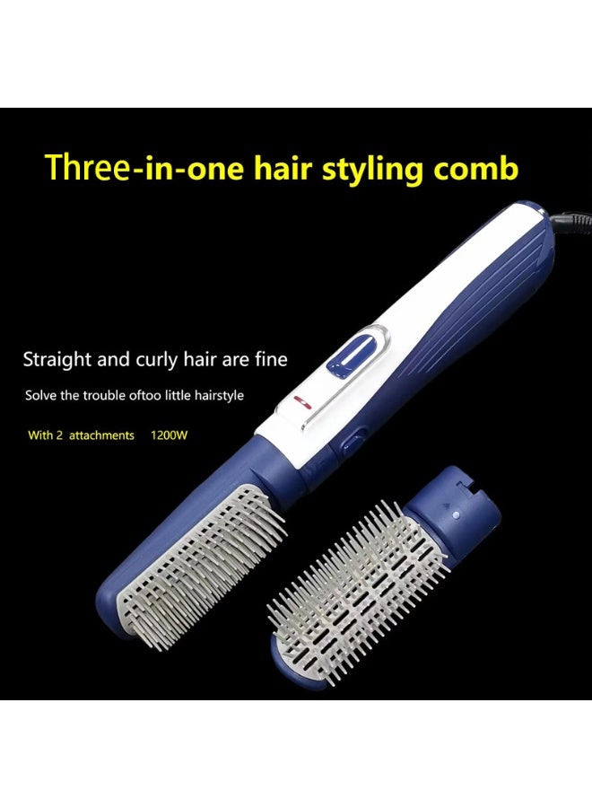 3-in-1 Multifunctional Hot Air Brush,Straightener, Curling Iron and Hairdryer with Interchangeable Attachments - Image 4