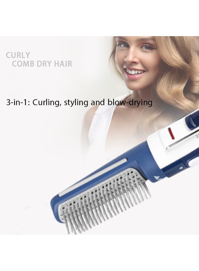 3-in-1 Multifunctional Hot Air Brush,Straightener, Curling Iron and Hairdryer with Interchangeable Attachments - Image 3