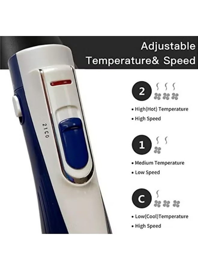 3-in-1 Multifunctional Hot Air Brush,Straightener, Curling Iron and Hairdryer with Interchangeable Attachments - Image 5
