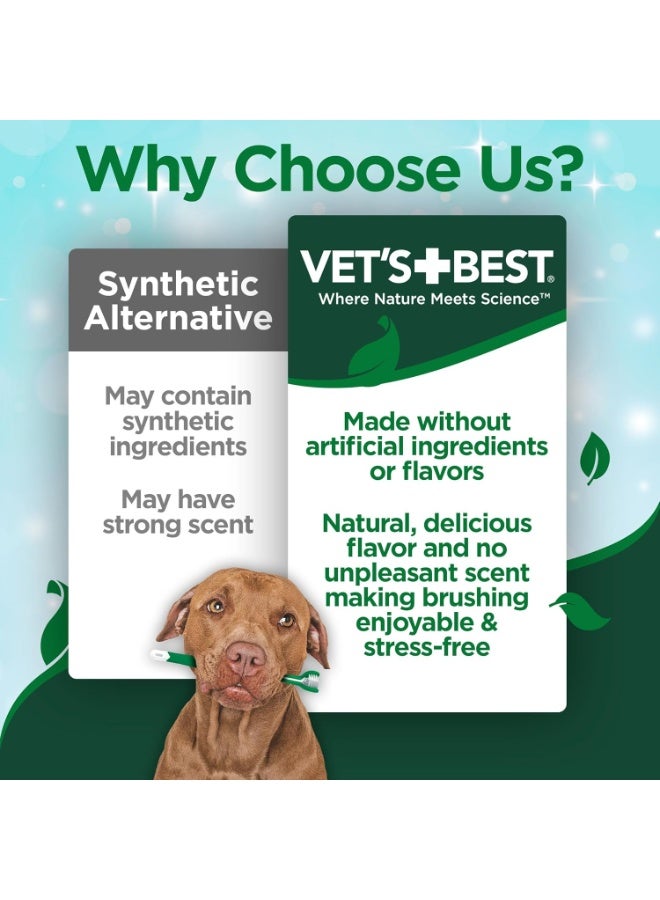 Vet's Best Vetâ€™s Best Enzymatic Dog Toothpaste â€“ Vet Formulated Dental Gel for Teeth Cleaning, Fresh Breath, Tartar Control, Plaque Remover & Oral Hygiene for Dogs, 3.5 oz - Image 4