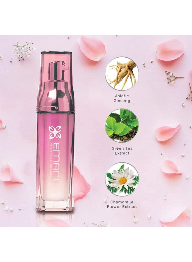 Emani Miracle 7in1 Primer Serum for Large Pores and Oily Skin, Infused With Korean Fermented Ginseng to Promote Collagen Brightening and Minimize Fine Lines Discolorations, 1.18 fl oz - Image 3