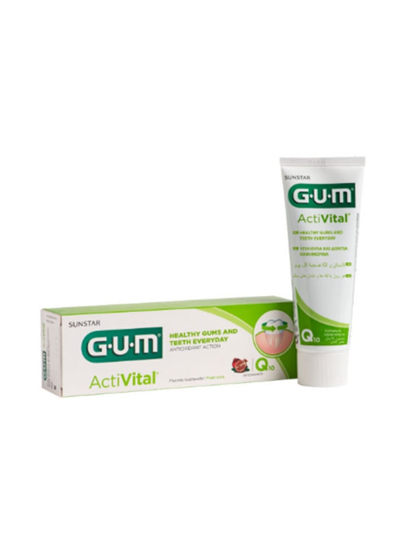 Gum (PACK OF 2) ActiVital Toothpaste 75ml