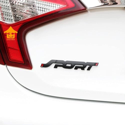 ARQIVO Self Adhesive Metal Sticker Logo Badge 3D Car Sticker, Car Side Wings Tailgate Logo Badge Sticker, All Type of Car & Bike (Black, Pack of 2) - Image 5