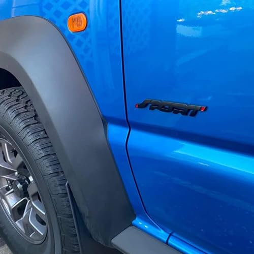ARQIVO Self Adhesive Metal Sticker Logo Badge 3D Car Sticker, Car Side Wings Tailgate Logo Badge Sticker, All Type of Car & Bike (Black, Pack of 2) - Image 2
