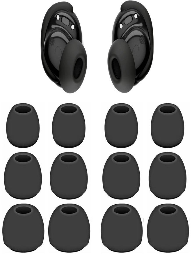 JNSA Replacement Earbuds Tips Silicone Ear Tips Compatible with Bose New QuietComfort Earbuds, Black, Earphones Eartips Earpads Ear Caps S/M/L 3 Size 6 Pairs,Black 803b - Image 1