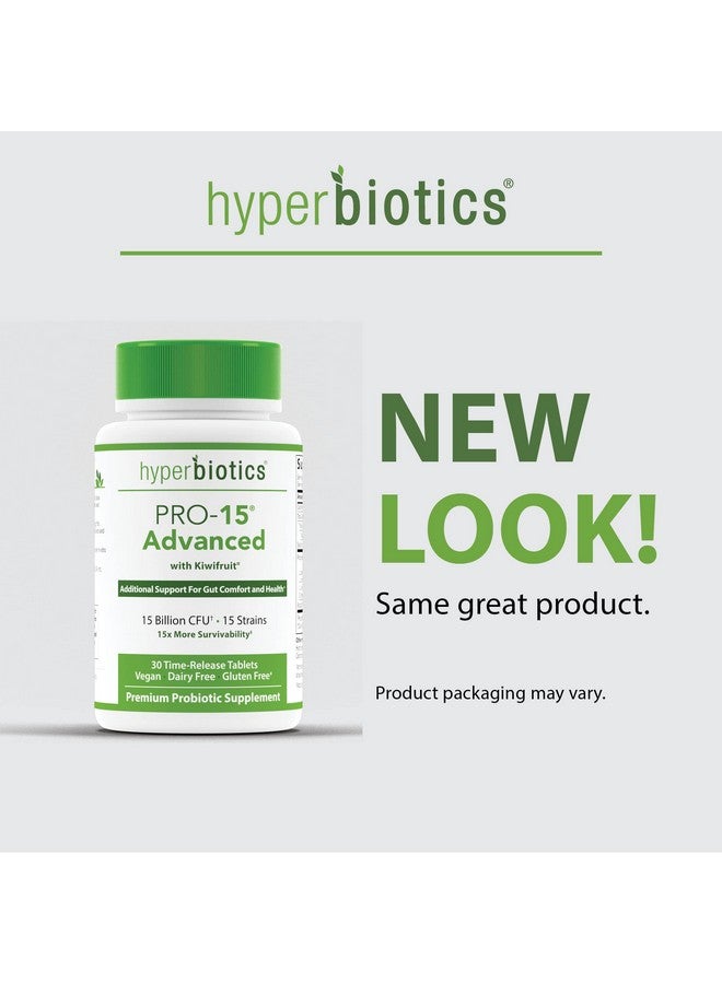 Hyperbiotics Pro 15 Advanced Probiotic Supplement  Time Release Tablets  Probiotics For Women Men Adults  Digestive  Immune Support  Vegan Dairy  Gluten Free  30 Count - Image 5