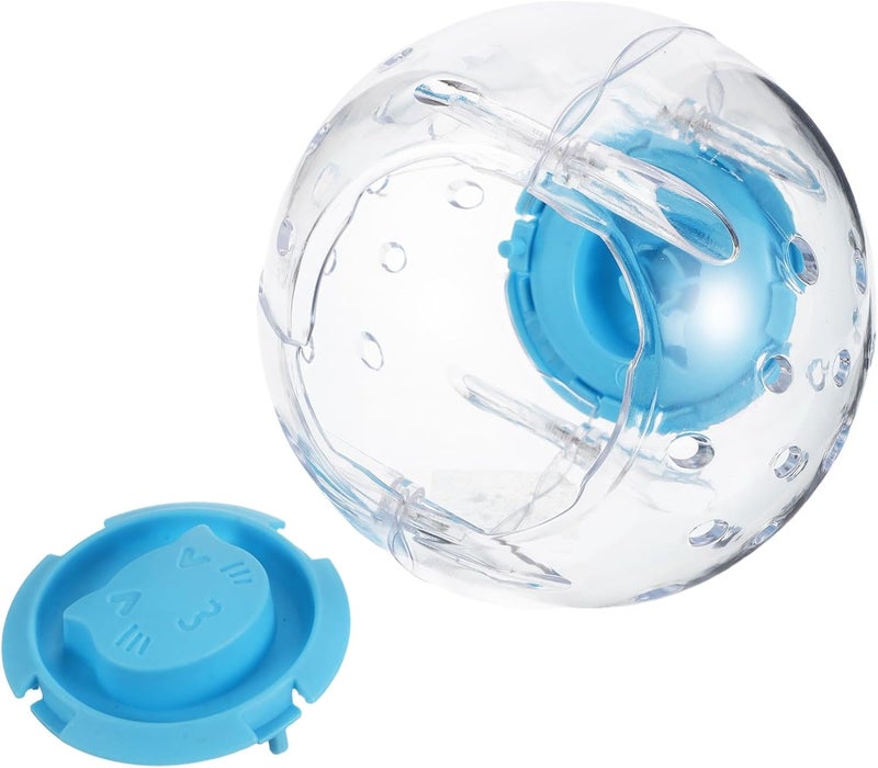 GALPADA Hamster Exercise Wheel Ball 12cm Silent Small Animal Activity for Hamsters Gerbils Pet Fitness Rolling Blue - Image 1