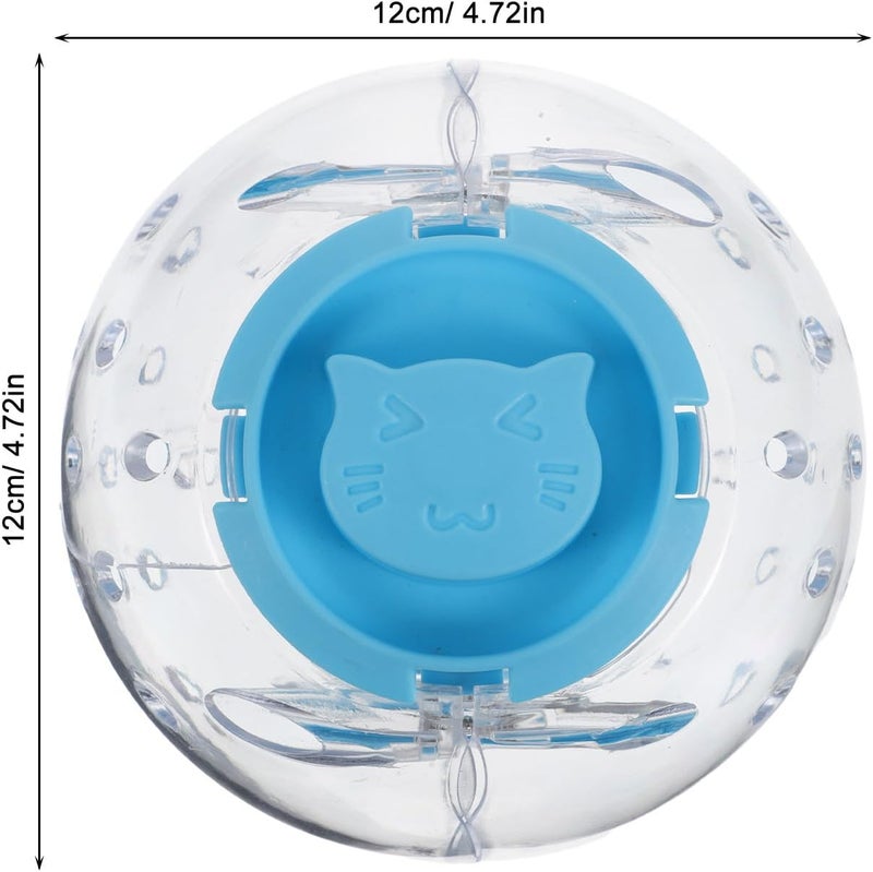 GALPADA Hamster Exercise Wheel Ball 12cm Silent Small Animal Activity for Hamsters Gerbils Pet Fitness Rolling Blue - Image 2