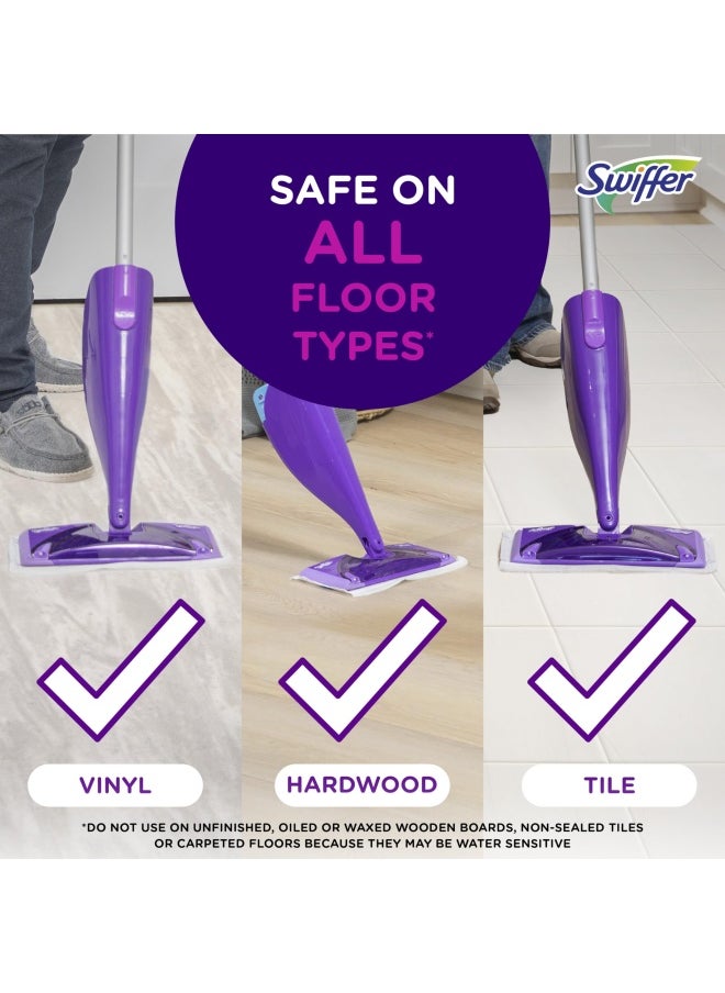 Wetjet Hardwood And Floor Spray Mop Cleaner Starter Kit Includes 1 Power Mop 10 Pads Cleaning Solution Batteries