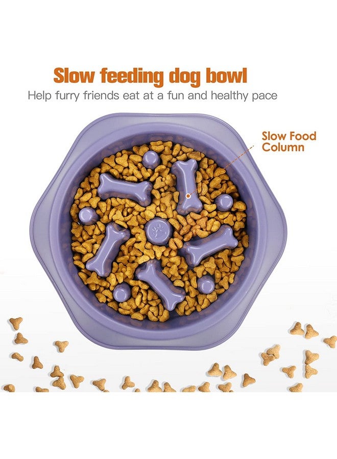 وعاء طعام بطيء مضاد للاختناق للكلاب، وعاء تفاعلي لمنع الانتفاخ، وعاء طعام غير قابل للانزلاق للكلاب | وعاء ألغاز للكلاب (اللون حسب المتوفر) - Image 4