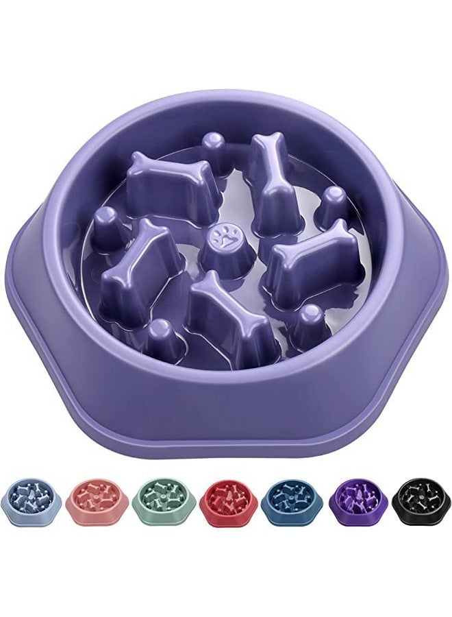 وعاء طعام بطيء مضاد للاختناق للكلاب، وعاء تفاعلي لمنع الانتفاخ، وعاء طعام غير قابل للانزلاق للكلاب | وعاء ألغاز للكلاب (اللون حسب المتوفر) - Image 1