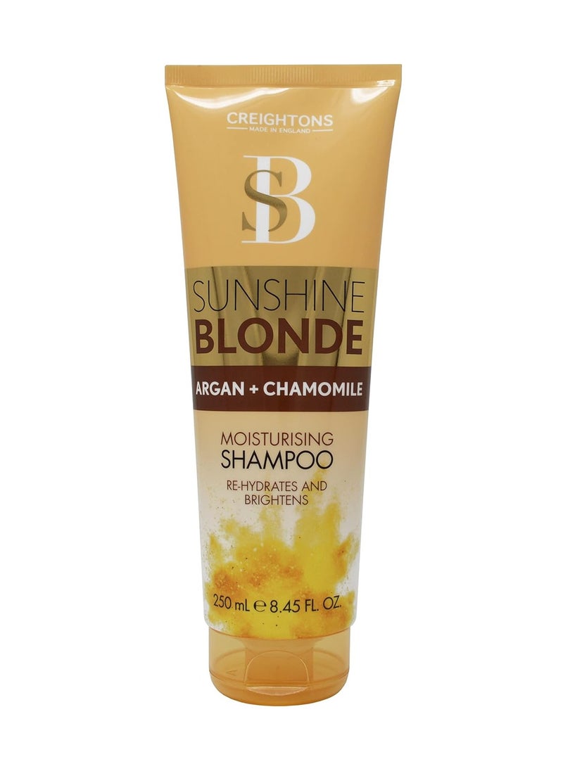 Creightons - Sunshine Blonde Extra Moisturizing Shampoo 250ml With argan and chamomile Rehydrates brightens and enhances natural and colour treated blondes - Image 1