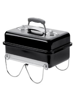 Weber Go Anywhere Compact and Portable Charcoal Grill Black and Silver 22 x 31.5 x 45.6 cm JAH1131004/1131004  - Image 1