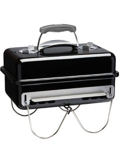 Weber Go Anywhere Compact and Portable Charcoal Grill Black and Silver 22 x 31.5 x 45.6 cm JAH1131004/1131004  - Image 2