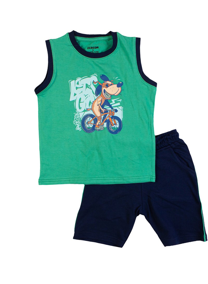 Zercon Summer Pajama Set for Boys 7283 - Image 1