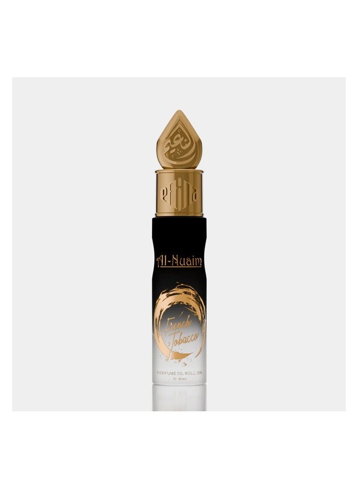 Al Nuaim Al-Nuaim French Tobacco Attar Roll-On 6ml | Alcohol-Free Unisex Concentrated Perfume Oil | Long Lasting Warm, Smoky & Woody Fragrance for Men & Women | Pocket Size Attar - Image 2