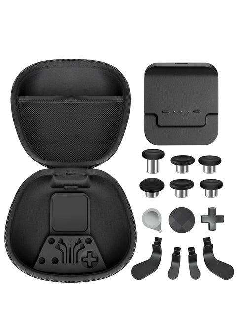 Complete Component Pack for Xbox Elite Wireless Controller Series 2，package Includes 1 Carrying Case 1 Dock, 4 Paddles, 2 DPads, 6 Thumbsticks,1Tool