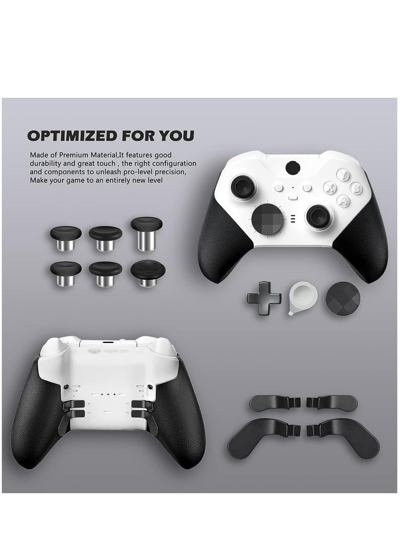 Complete Component Pack for Xbox Elite Wireless Controller Series 2，package Includes 1 Carrying Case 1 Dock, 4 Paddles, 2 DPads, 6 Thumbsticks,1Tool