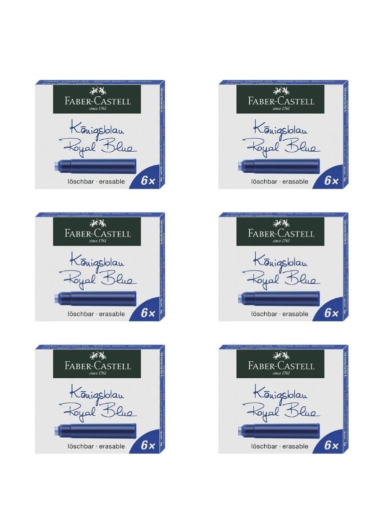 FABER-CASTELL 36-Piece Blue Fountain Pen Ink - Image 1