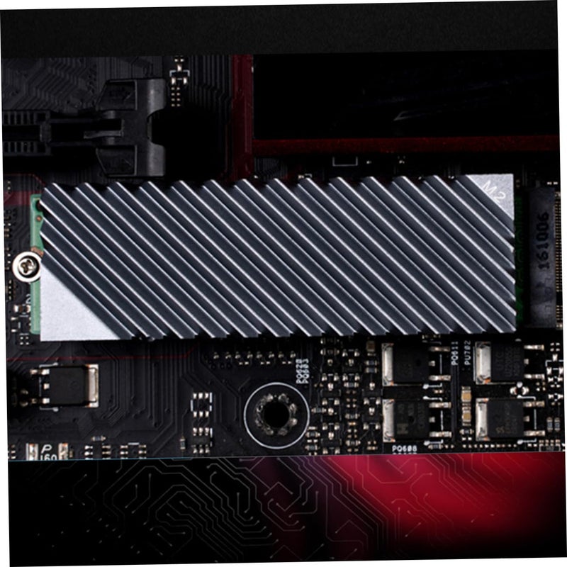 Thin 3mm Aluminum M 2 SSD Heatsink For NVMe Cooling Computer Gaming Workstation Grey - Image 5