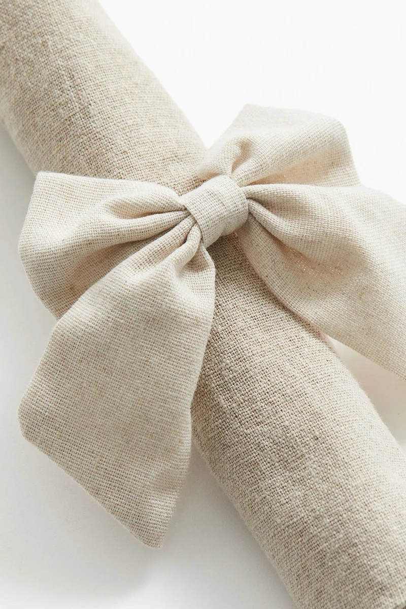 اتش اند ام 4-pack bow napkin rings