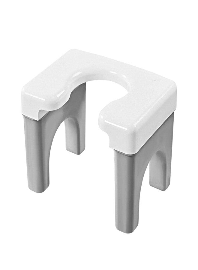 Kitwe كرسي مساعدة على استخدام المرحاض من كيتوي، مانع للانزلاق، مناسب للجلوس القرفصاء، ذو لوحة عريضة، رمادي اللون، مناسب للبالغين. عبوة من قطعة واحدة. - Image 1