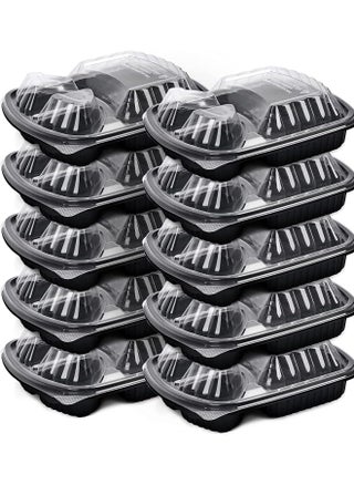 [20 Pack] 3 Section Black Base with Lids Food Storage Container - pzsku/Z9DA6CA05E245758BBE36Z/45/_/1726638495/cfe4f5c9-d0ec-45ba-868c-7919074270ab