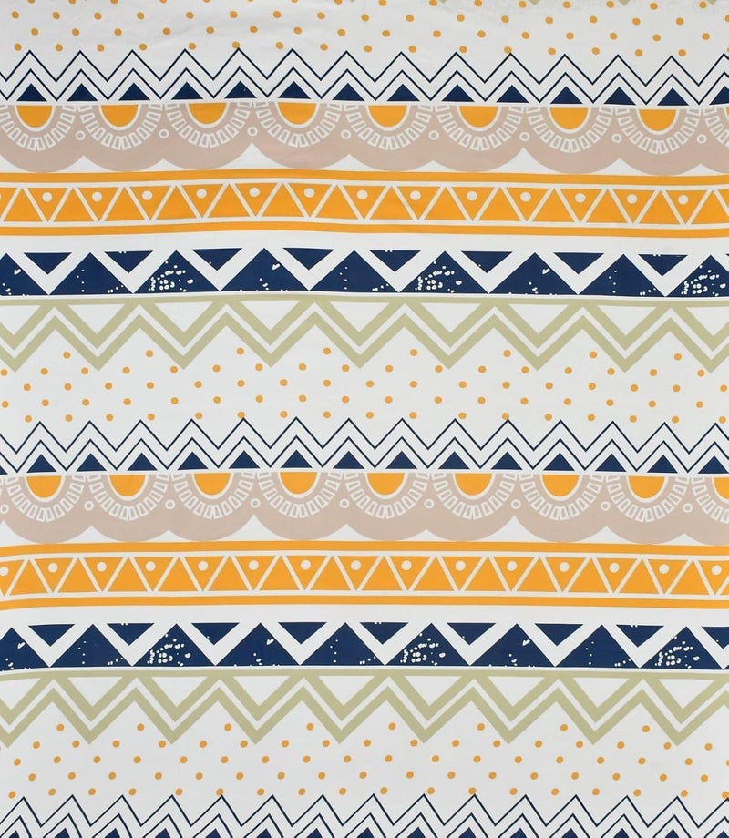 CLIDE+ Diwan Cover Glace Cotton Premium Cloth Quality Designer Printed 8 Pieces Standard Diwan Set (1 Single Bedsheet, 2 Bolster Covers, 5 Cushion Covers) (DIWAN - 27) - Image 2
