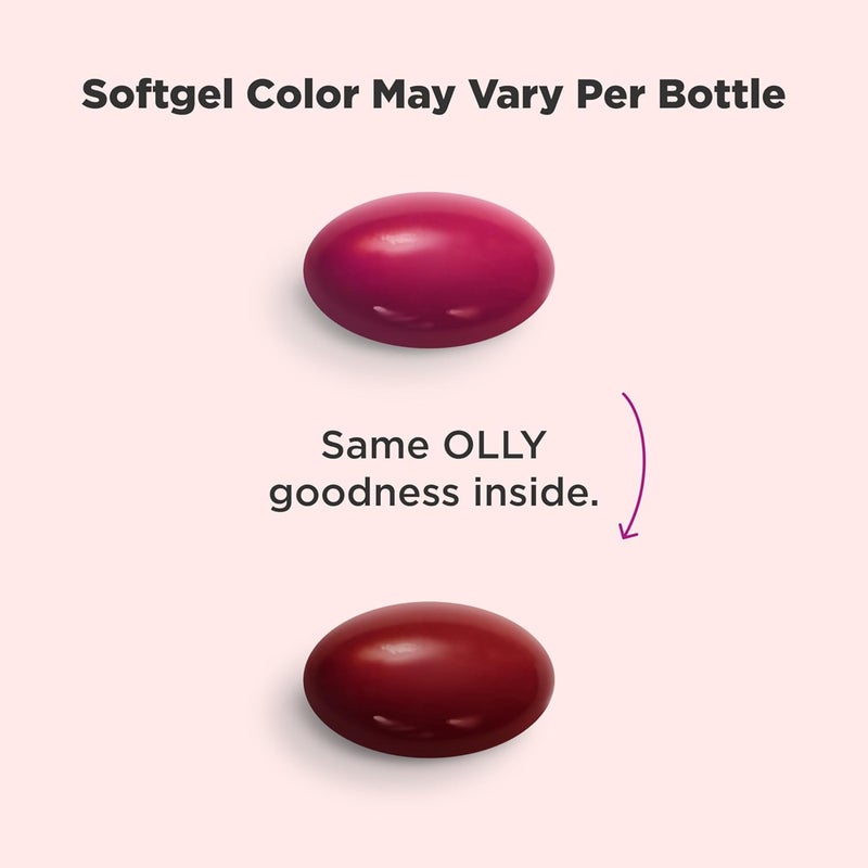 OLLY أولي ألترا للنساء مكملات متعددة للصحة العامة ودعم المناعة أوميغا 3 الحديد الفيتامينات A D C E B12 مكمل يومي 30 يوم 60 حبة - Image 2