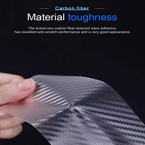 VINSU High Gloss Anti Scratch White Carbon Fiber Polyvinyl Chloride Paint Protection Film Tape Ppf For Car Protection And Decoration For All Car Door Transparent Door Edge Guard- (5Cm X 5Meter) - Image 5