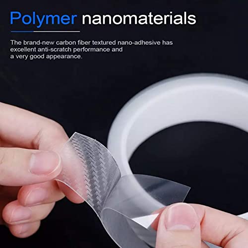 VINSU High Gloss Anti Scratch White Carbon Fiber Polyvinyl Chloride Paint Protection Film Tape Ppf For Car Protection And Decoration For All Car Door Transparent Door Edge Guard- (5Cm X 5Meter) - Image 4