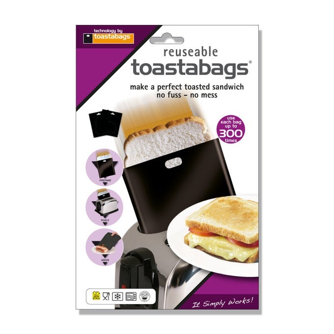 TOAST BAGS 300 USE PACK OF 10 ACRYLIC BLACK