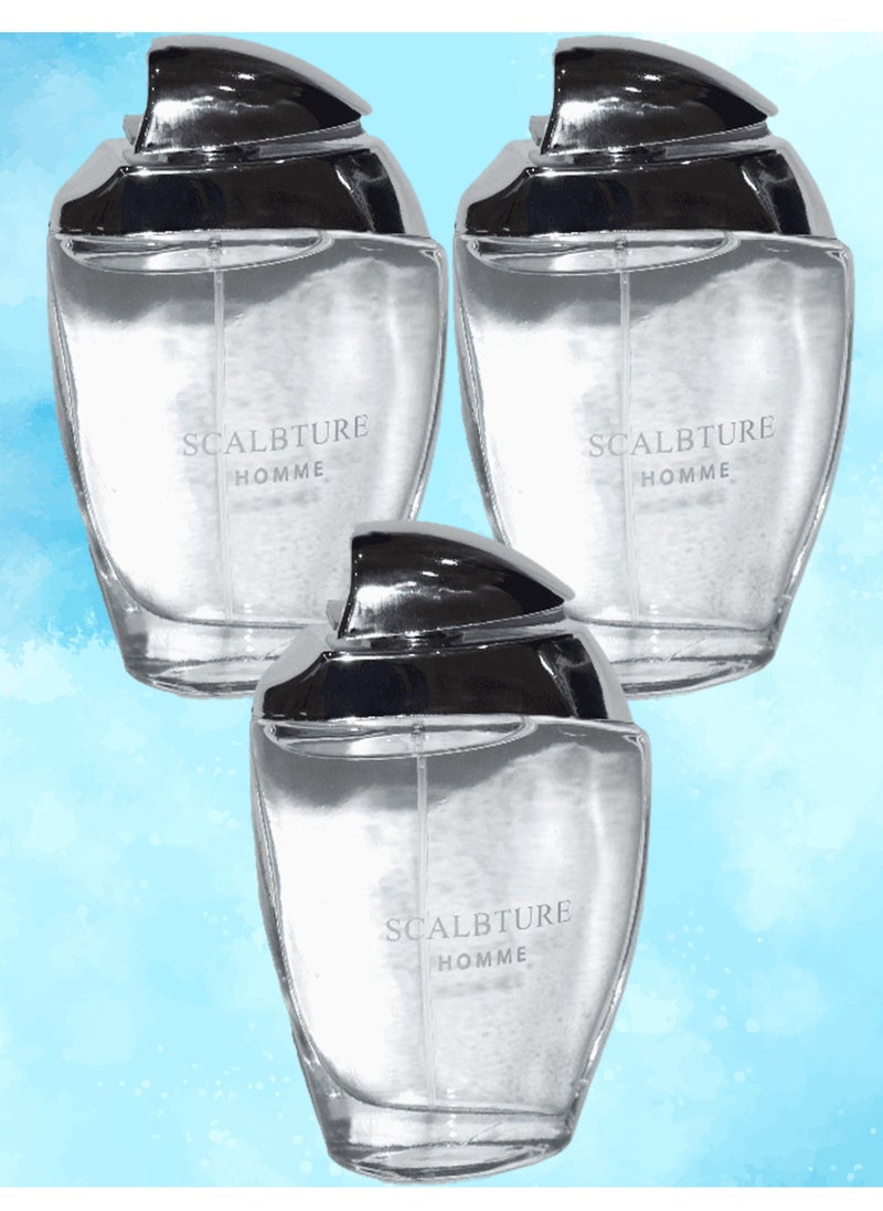 Link 3 Pieces Scalbture Perfume For Men 100 Ml EDP 