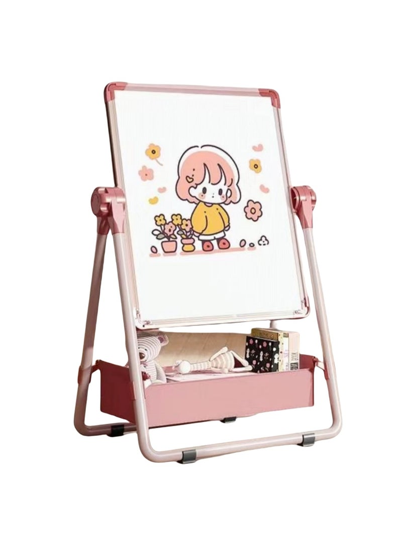 Children's drawing board, household magnetic stand type double-sided teaching small blackboard, baby watercolor painting doodle erasable whiteboard - Image 1