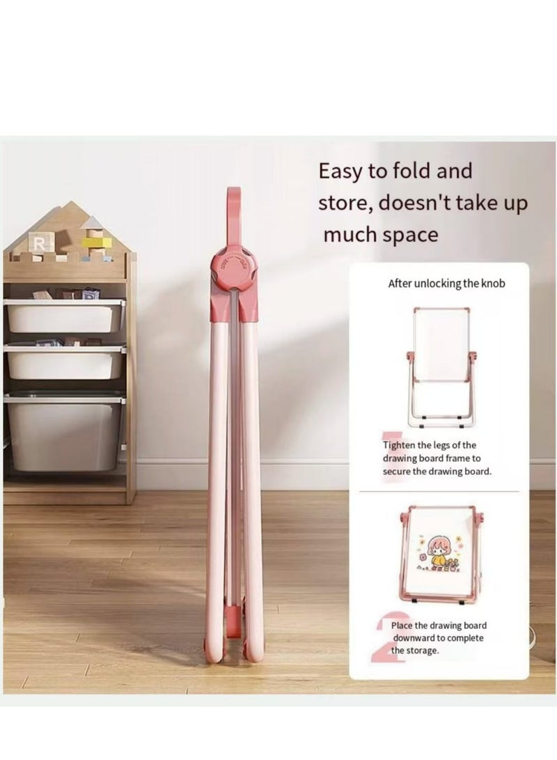 Children's drawing board, household magnetic stand type double-sided teaching small blackboard, baby watercolor painting doodle erasable whiteboard - Image 3