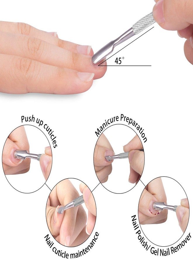 نيل ويند مجموعة NAILWIND للعناية بالجلد المحيط بالأظافر: أداة دفع الجلد المحيط بالأظافر، أداة قص الجلد المحيط بالأظافر، زيت للجلد المحيط بالأظافر، 3 قطع من الفولاذ المقاوم للصدأ عالي الجودة للعناية بأظافر اليدين والقدمين. أدوات متينة للعناية بالأظافر واليدين والقدمين. - Image 5