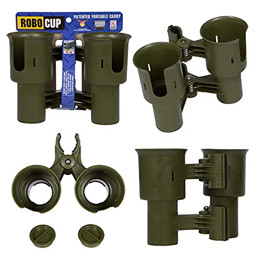 RoboCup, Olive, Updated Version, Best Cup Holder for Drinks, Fishing Rod/Pole, Boat, Beach Chair/Golf Cart/Wheelchair/Walker/Drum Sticks - Image 2