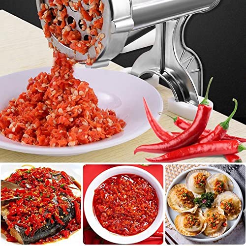 CALANDIS® Stainless Steel Manual Meat Grinder Mincer Tool Table Hand Crank Sausage L - Image 2