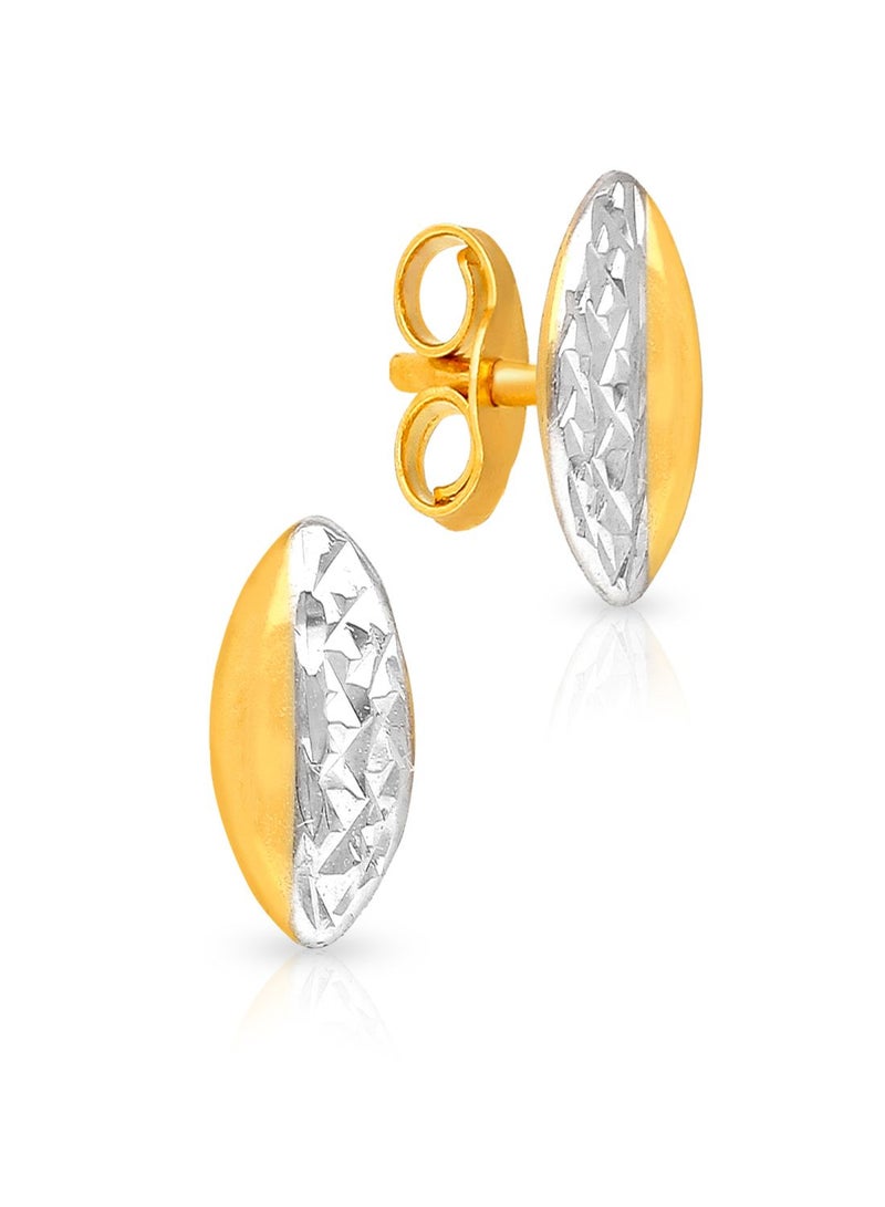 Malabar Gold and Diamonds 22KT 916 Gold Studs Earrings for Women LAER261 - Image 1